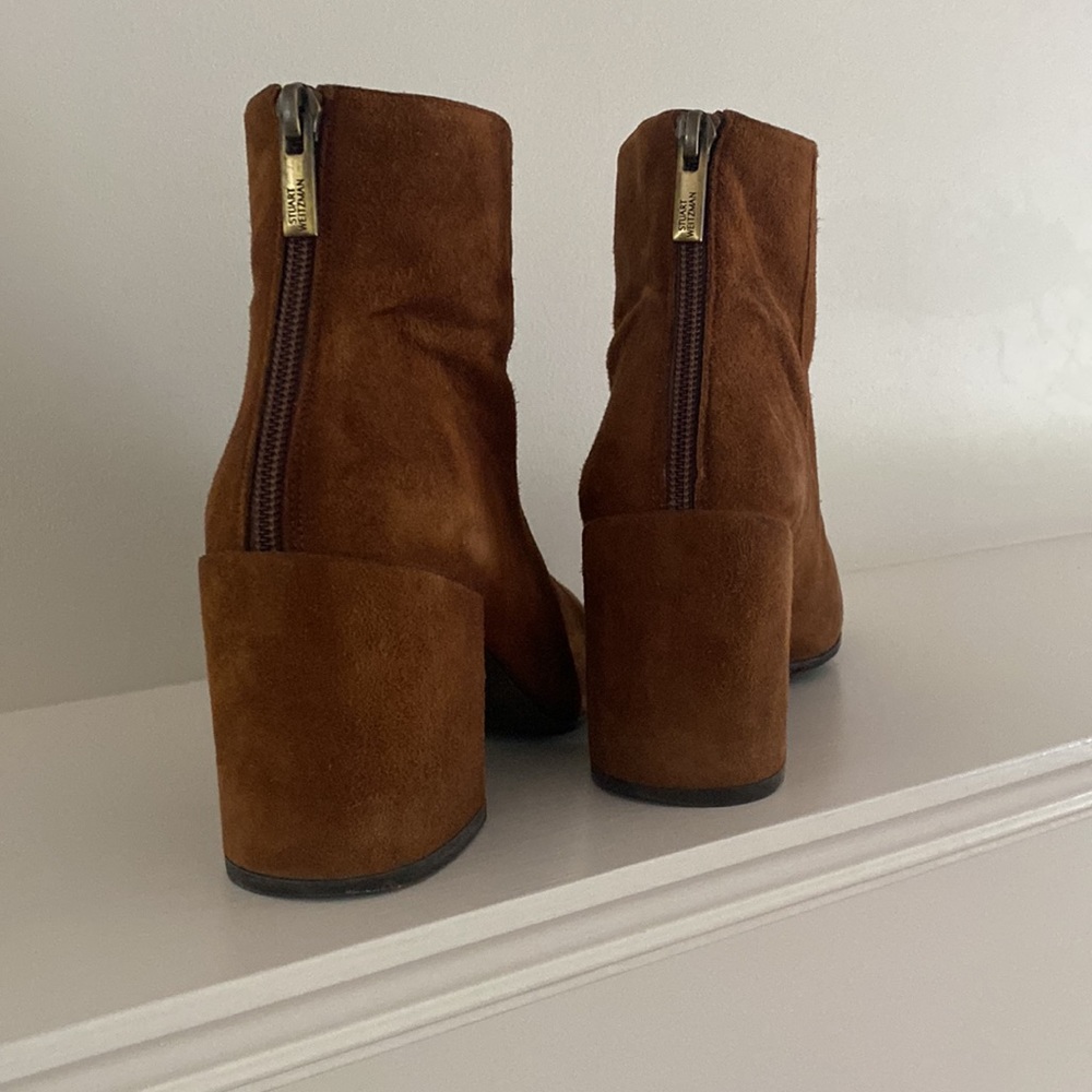 Stuart Weitzman Brown Suede Bootie | Size 8 - image 6
